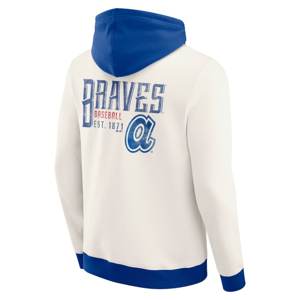 Atlanta Braves Darius Rucker Collection Men's Polar Fleece Full-Zip Hoodie - Cream