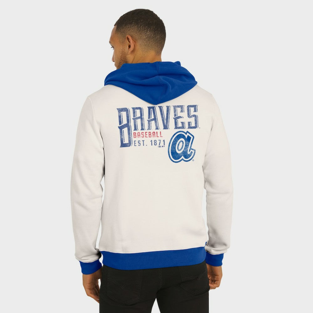 Atlanta Braves Darius Rucker Collection Men's Polar Fleece Full-Zip Hoodie - Cream