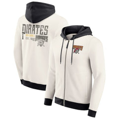 Pittsburgh Pirates Darius Rucker Collection Men's Polar Fleece Full-Zip Hoodie - Cream