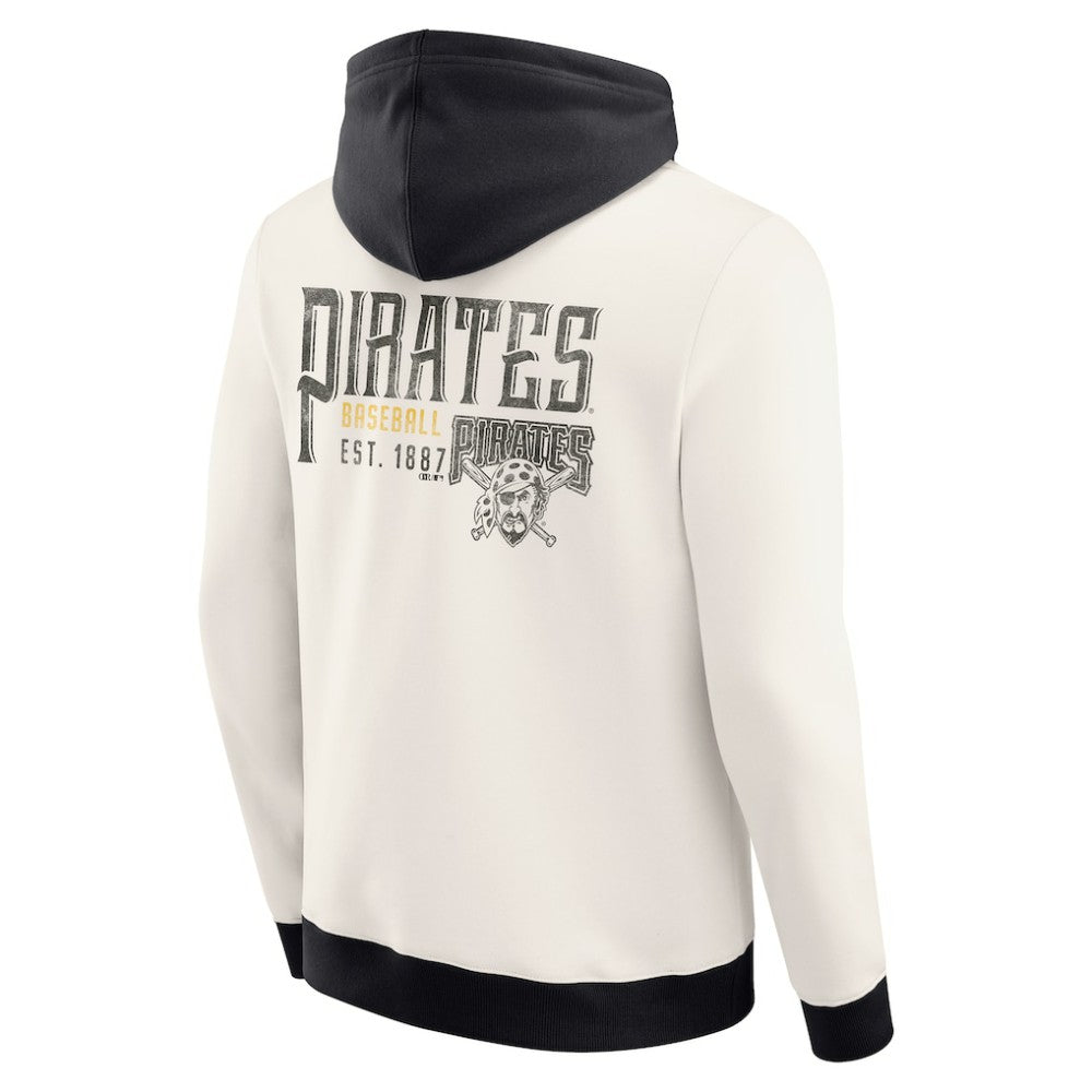 Pittsburgh Pirates Darius Rucker Collection Men's Polar Fleece Full-Zip Hoodie - Cream