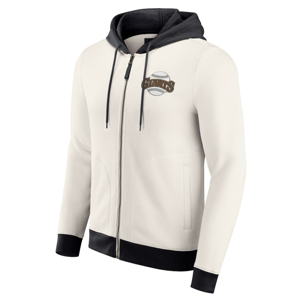 San Francisco Giants Darius Rucker Collection Men's Polar Fleece Full-Zip Hoodie - Cream