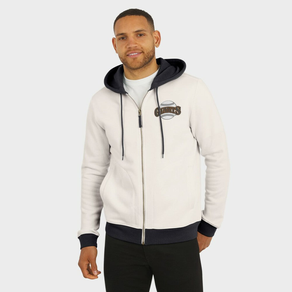 San Francisco Giants Darius Rucker Collection Men's Polar Fleece Full-Zip Hoodie - Cream
