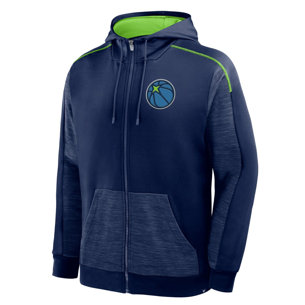 Minnesota Timberwolves Back Door Cut Play Defender Full-Zip Hoodie - Navy | Fanatics shop