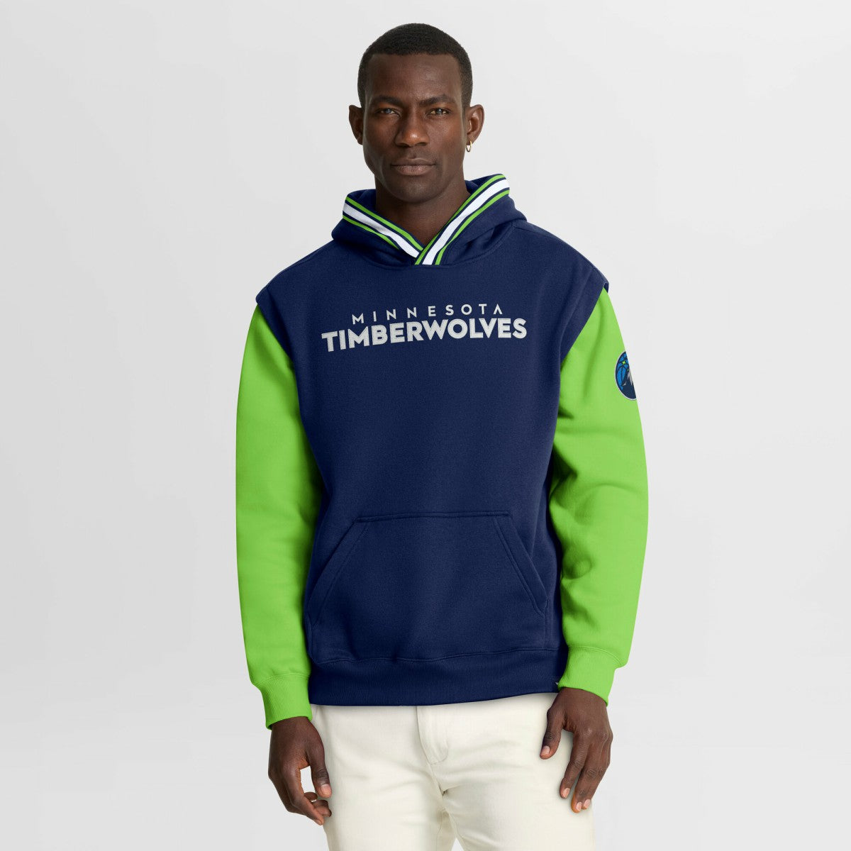 Minnesota Timberwolves Half Court Shot Clock Fastbreak Hoodie - Navy/Green | Fanatics for sale
