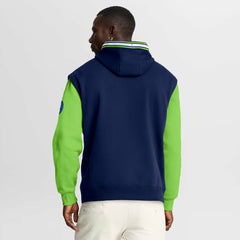 Minnesota Timberwolves Half Court Shot Clock Fastbreak Hoodie - Navy/Green | Fanatics for sale