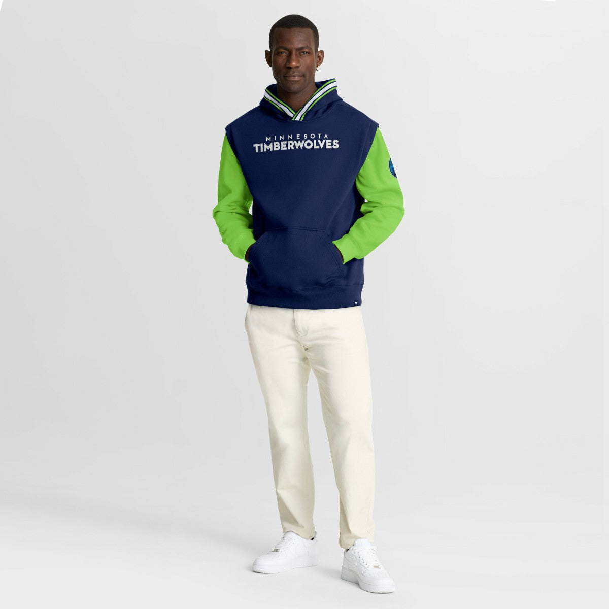 Minnesota Timberwolves Half Court Shot Clock Fastbreak Hoodie - Navy/Green | Fanatics for sale