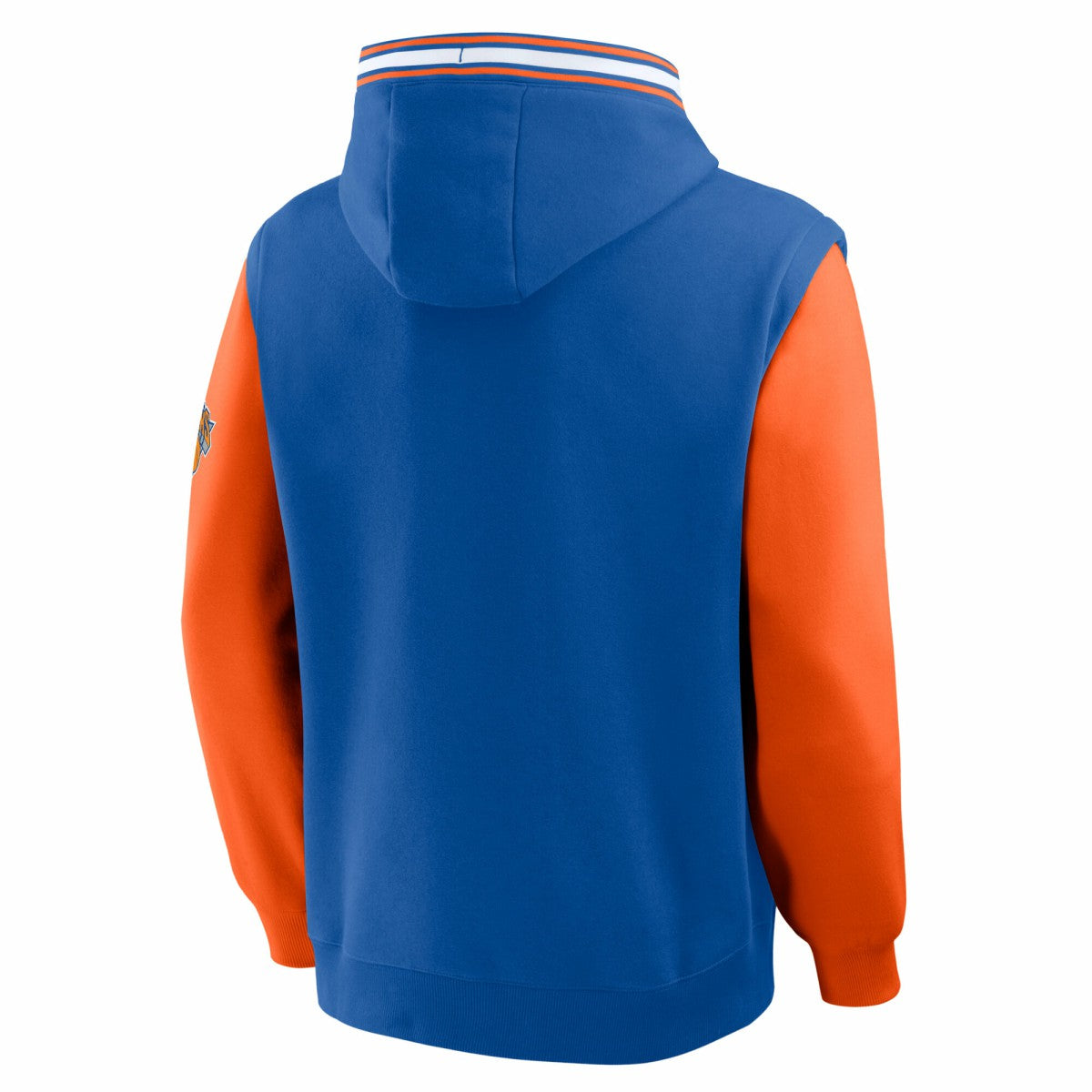 New York Knicks Half Court Shot Clock Fastbreak Hoodie - Blue/Orange | Fanatics for sale