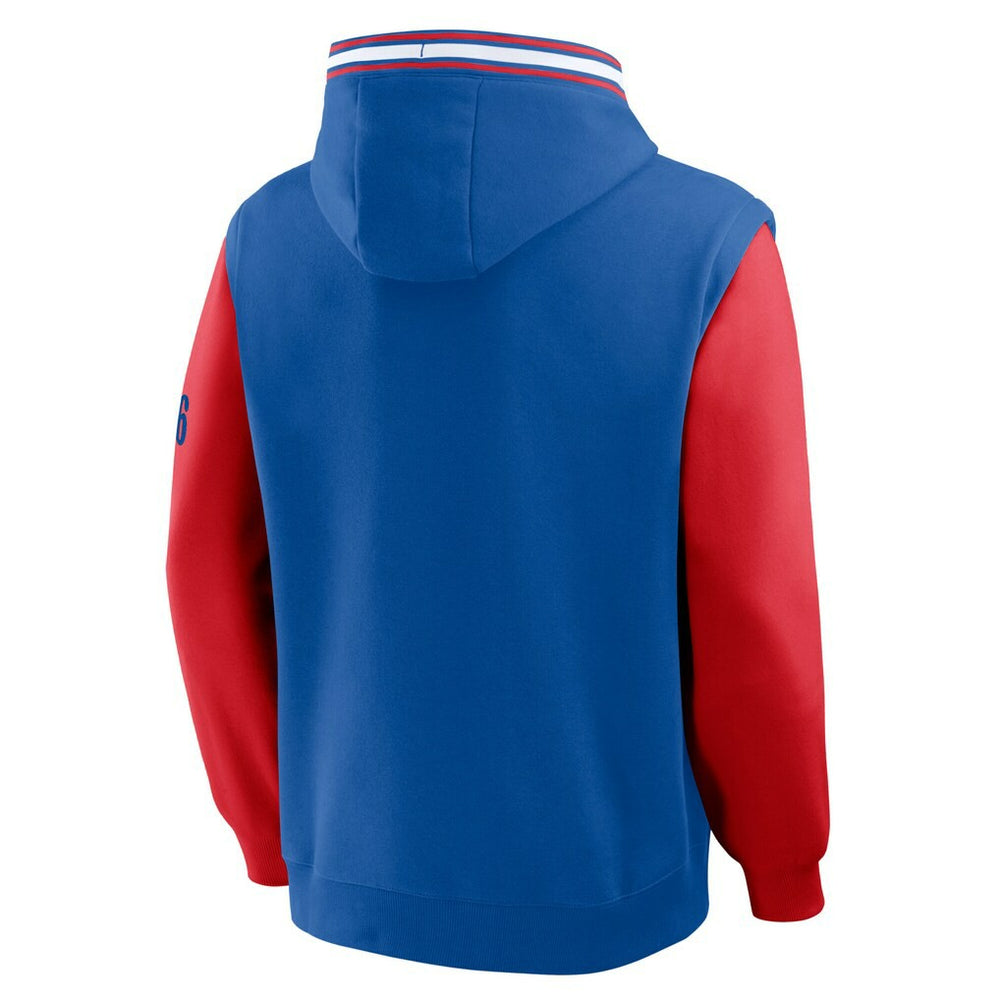 Philadelphia 76ers Half Court Shot Clock Fastbreak Hoodie - Royal/Red | Fanatics on sale