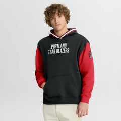 Portland Trail Blazers Half Court Shot Clock Fastbreak Hoodie - Black/Red | Fanatics online