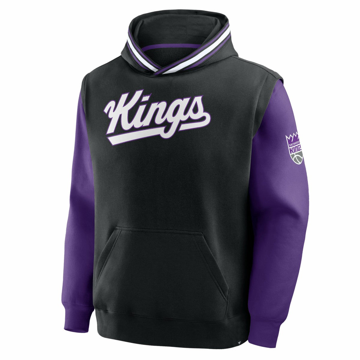 Sacramento Kings Half Court Shot Clock Fastbreak Hoodie - Black/Purple | Fanatics shop
