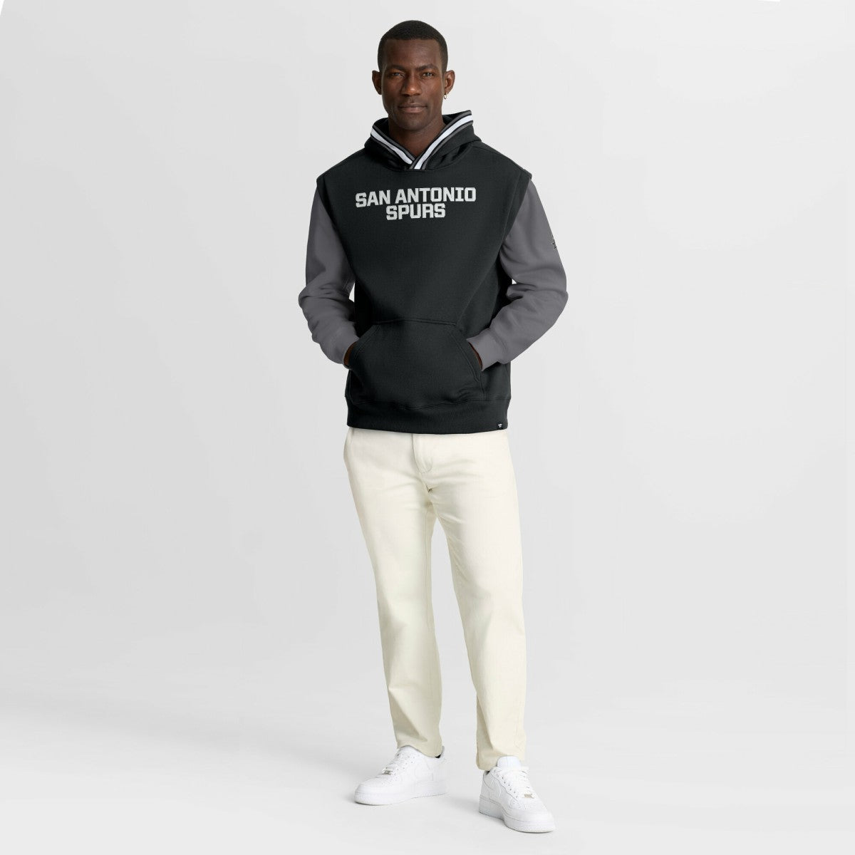 San Antonio Spurs Half Court Shot Clock Fastbreak Hoodie - Black/Gray | Fanatics outlet