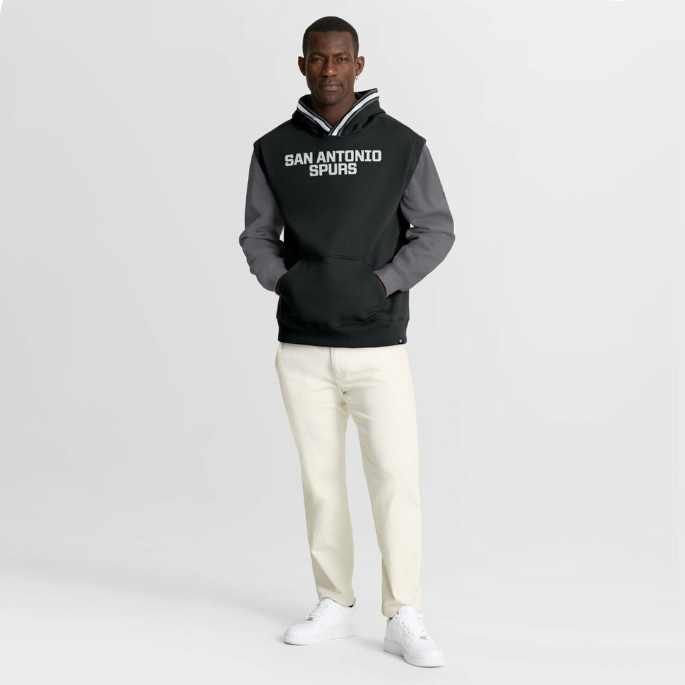 San Antonio Spurs Half Court Shot Clock Fastbreak Hoodie - Black/Gray | Fanatics outlet