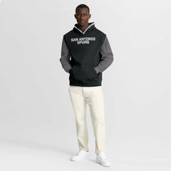 San Antonio Spurs Half Court Shot Clock Fastbreak Hoodie - Black/Gray | Fanatics outlet