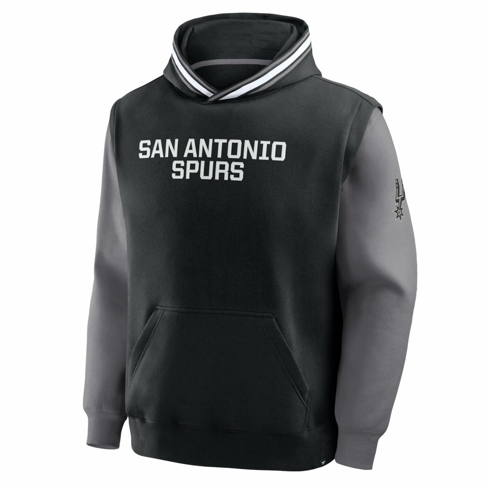 San Antonio Spurs Half Court Shot Clock Fastbreak Hoodie - Black/Gray | Fanatics outlet