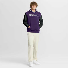 Utah Jazz Half Court Shot Clock Fastbreak Hoodie - Purple/Black | Fanatics shop