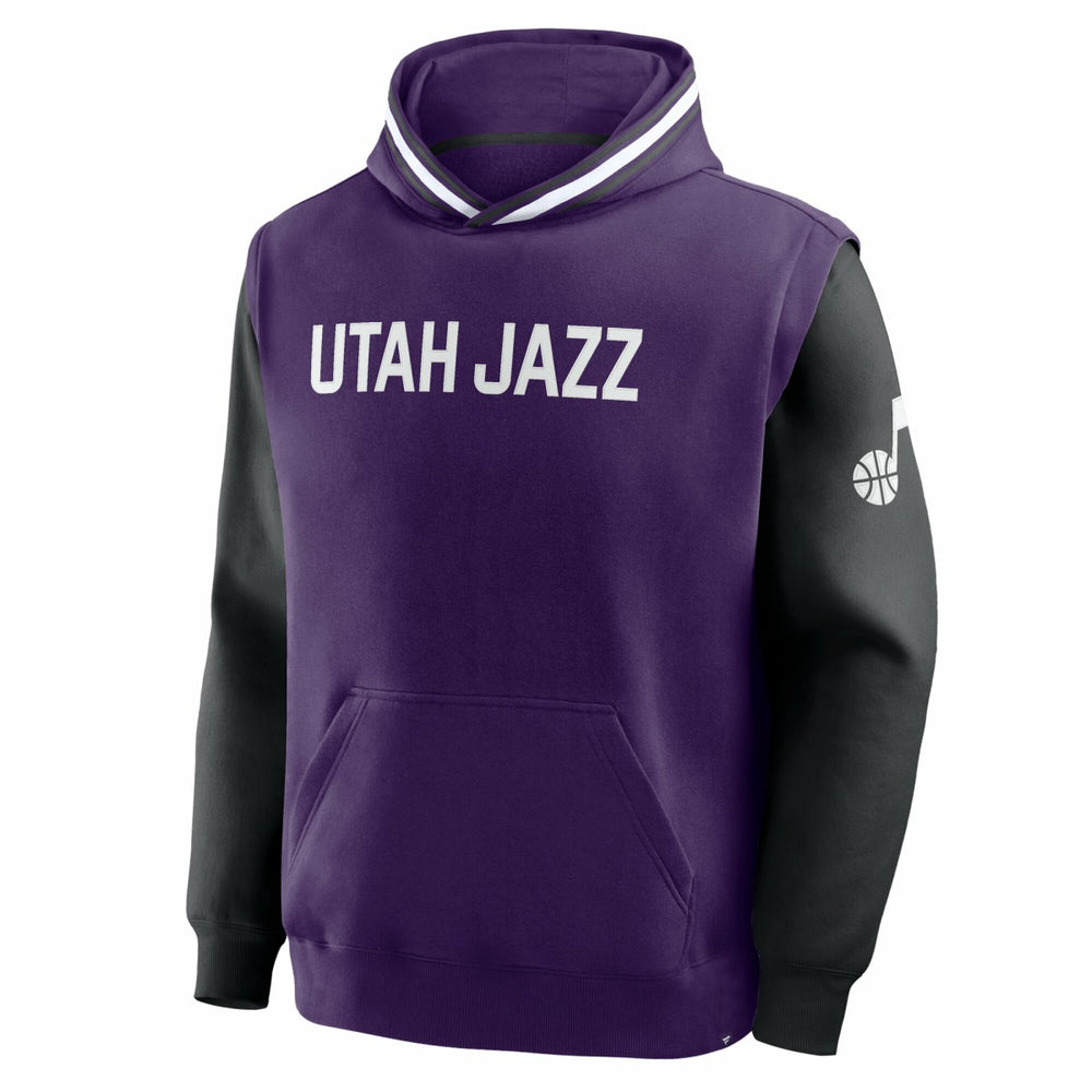 Utah Jazz Half Court Shot Clock Fastbreak Hoodie - Purple/Black | Fanatics shop