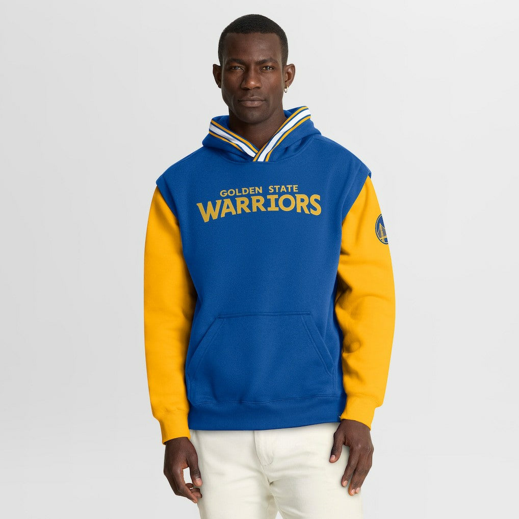 Golden State Warriors Half Court Shot Clock Fastbreak Hoodie sale - Royal/Gold | Fanatics discount