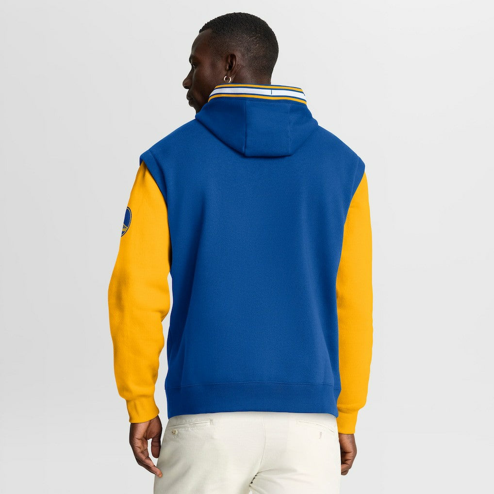 Golden State Warriors Half Court Shot Clock Fastbreak Hoodie sale - Royal/Gold | Fanatics discount