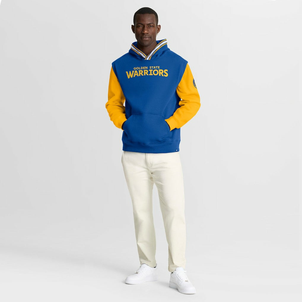 Golden State Warriors Half Court Shot Clock Fastbreak Hoodie sale - Royal/Gold | Fanatics discount