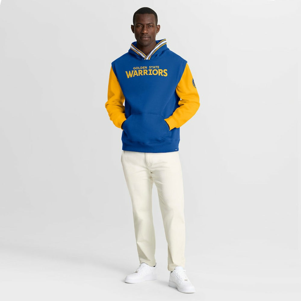 Golden State Warriors Half Court Shot Clock Fastbreak Hoodie sale - Royal/Gold | Fanatics discount