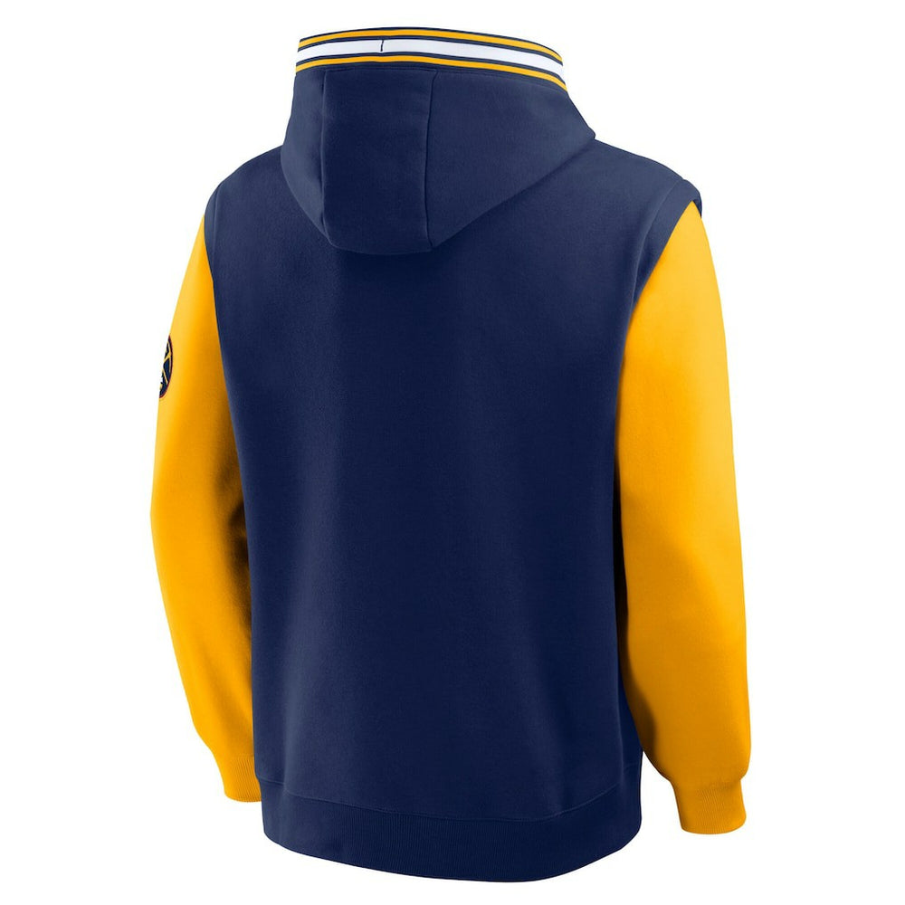 Denver Nuggets Half Court Shot Clock Fastbreak Hoodie sale - Navy/Gold | Fanatics cheap