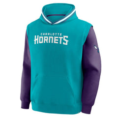 Charlotte Hornets Half Court Shot Clock Fastbreak Hoodie - Teal/Purple | Fanatics sale
