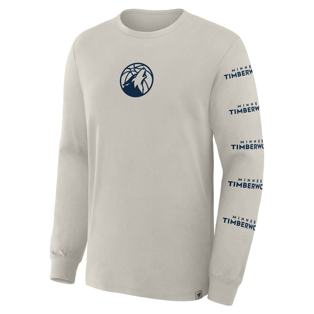 Minnesota Timberwolves Crossover Collection Ball Screen Action Premium Long Sleeve T-Shirt - Cream | Fanatics online
