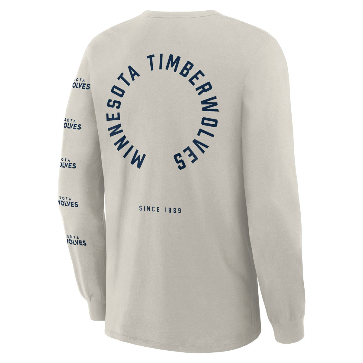 Minnesota Timberwolves Crossover Collection Ball Screen Action Premium Long Sleeve T-Shirt - Cream | Fanatics online