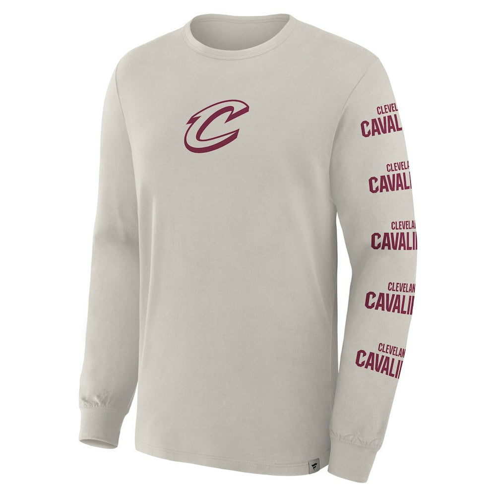 Cleveland Cavaliers Crossover Collection Ball Screen Action Premium Long Sleeve T-Shirt sale - Cream | Fanatics outlet