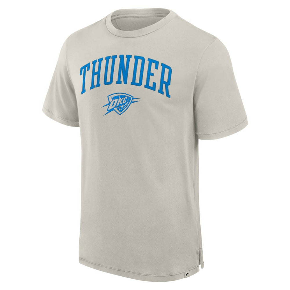 Oklahoma City Thunder Crossover Collection Pull Up Jumper Shot Premium T-Shirt - Cream | Fanatics shop