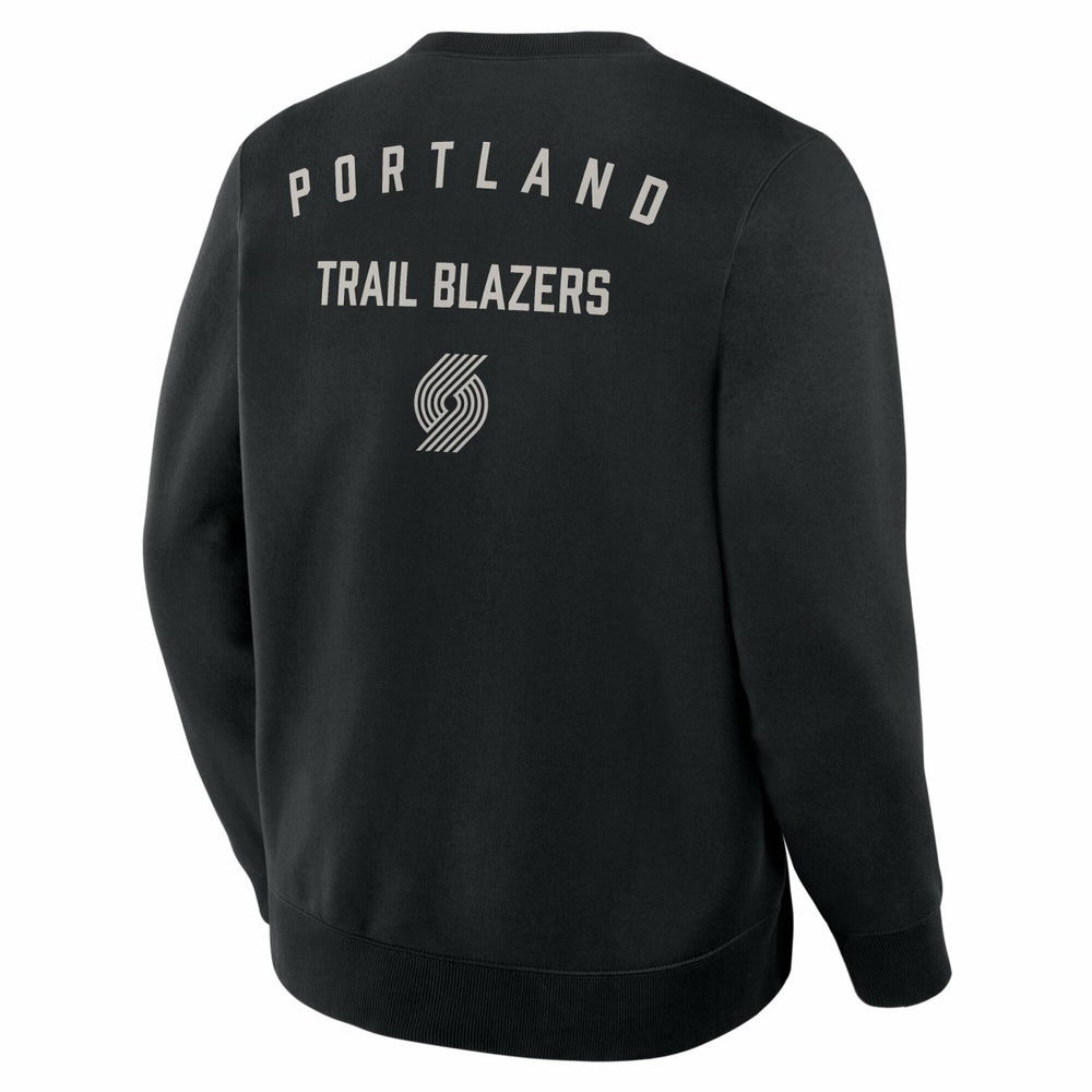 Portland Trail Blazers Crossover Collection Defensive Rotation Drill Premium Pullover Sweatshirt - Black | Fanatics for sale