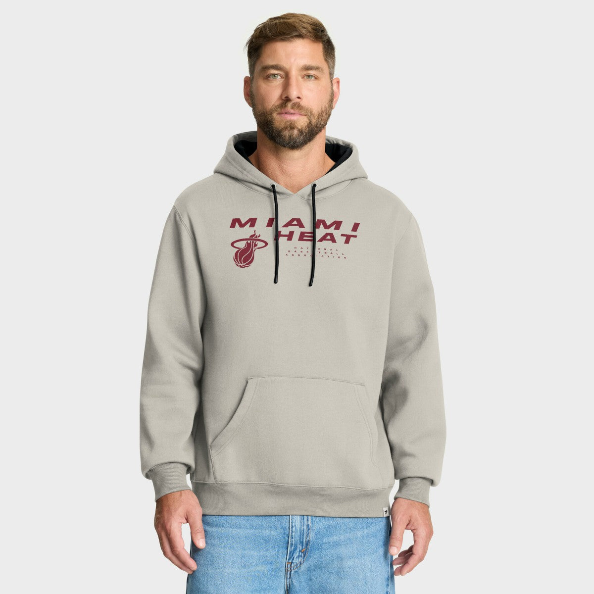 Miami Heat Crossover Collection Blocked Shot Premium Pullover Hoodie - Off White | Fanatics online