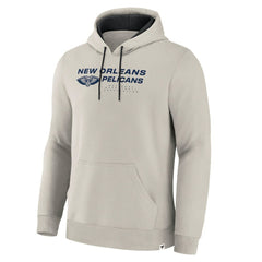 New Orleans Pelicans Crossover Collection Blocked Shot Premium Pullover Hoodie - Off White | Fanatics for sale