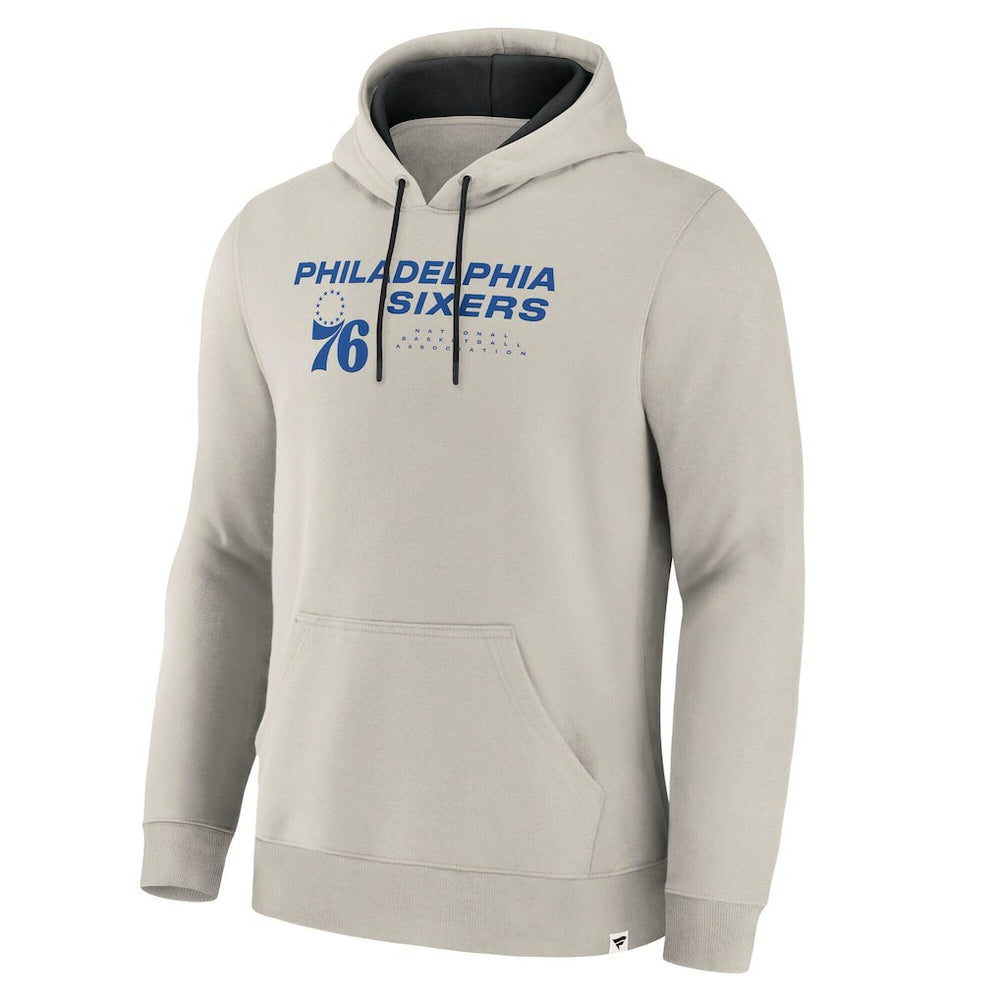 Philadelphia 76ers Crossover Collection Blocked Shot Premium Pullover Hoodie - Off White | Fanatics sale