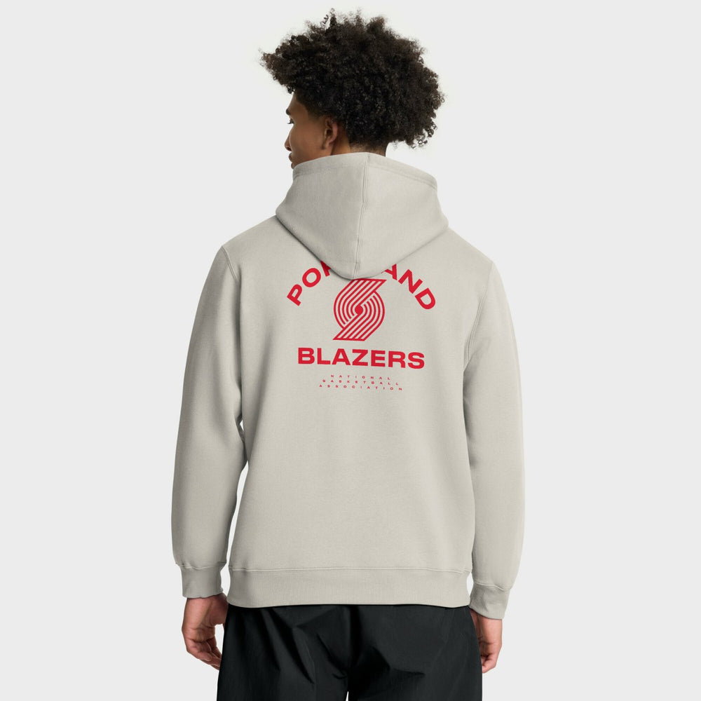 Portland Trail Blazers Crossover Collection Blocked Shot Premium Pullover Hoodie - Off White | Fanatics outlet