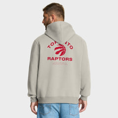 Toronto Raptors Crossover Collection Blocked Shot Premium Pullover Hoodie - Off White | Fanatics shop