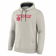 Toronto Raptors Crossover Collection Blocked Shot Premium Pullover Hoodie - Off White | Fanatics shop