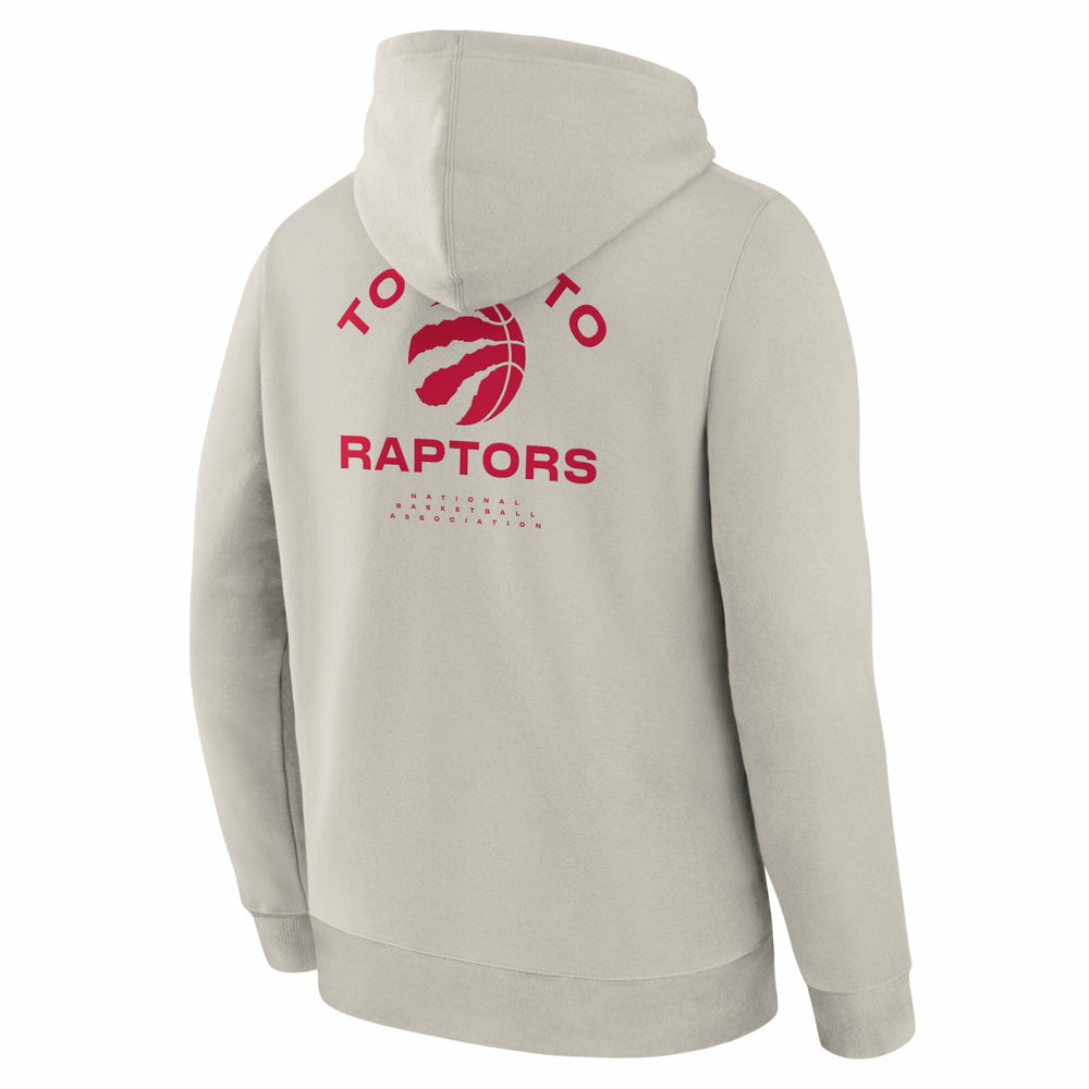 Toronto Raptors Crossover Collection Blocked Shot Premium Pullover Hoodie - Off White | Fanatics shop