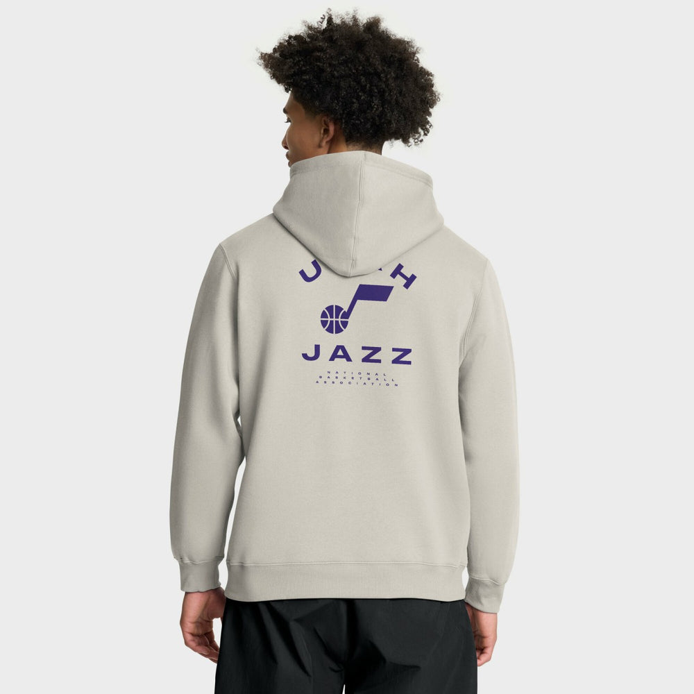 Utah Jazz Crossover Collection Blocked Shot Premium Pullover Hoodie - Off White | Fanatics discount