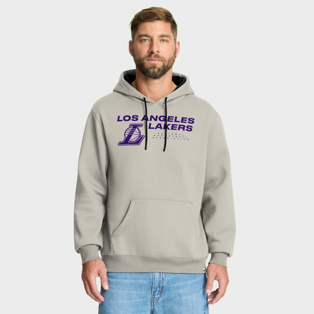 Los Angeles Lakers Crossover Collection Blocked Shot Premium Pullover Hoodie - Off White | Fanatics for sale