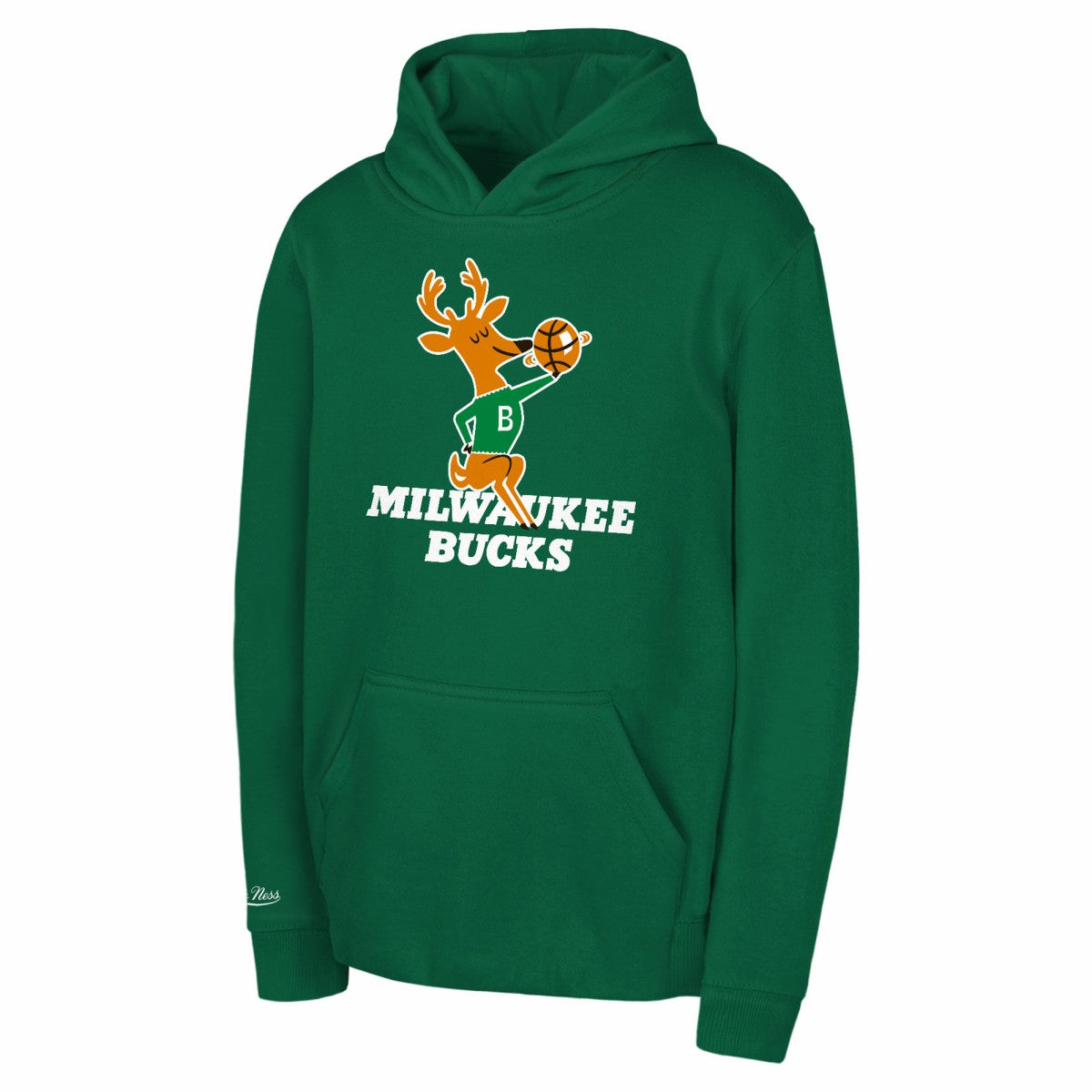 Milwaukee Bucks Preschool Retro Logo Pullover Hoodie - Green | Mitchell & Ness outlet