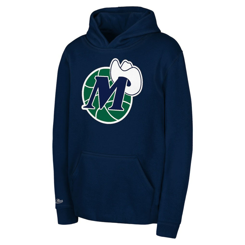 Dallas Mavericks Preschool Retro Logo Pullover Hoodie sale - Navy | Mitchell & Ness outlet