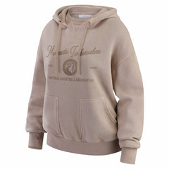 Minnesota Timberwolves WEAR by Erin Andrews Women's Washed Pullover Crewdie - Tan on sale