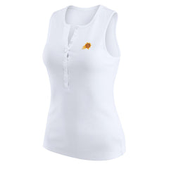 Phoenix Suns WEAR by Erin Andrews Women's Rib-Knit Henley Tank Top - White online