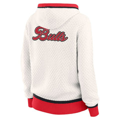 Chicago Bulls WEAR by Erin Andrews Women's Plus Size Hoodie Sweater - Cream cheap