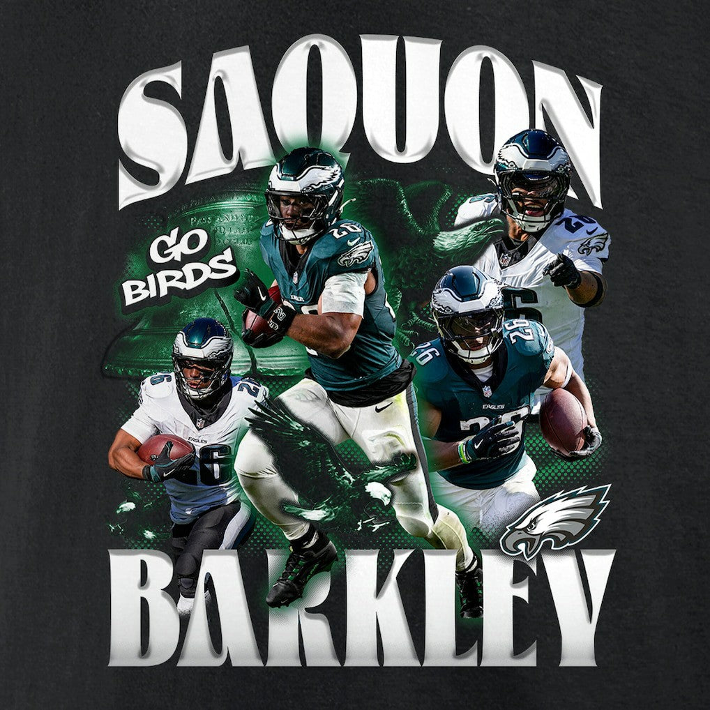 Saquon Barkley Philadelphia Eagles Notorious T-Shirt - Black for sale