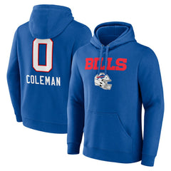 Keon Coleman Buffalo Bills Team Wordmark Name & Number Pullover Hoodie - Royal online