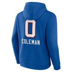 Keon Coleman Buffalo Bills Team Wordmark Name & Number Pullover Hoodie - Royal online