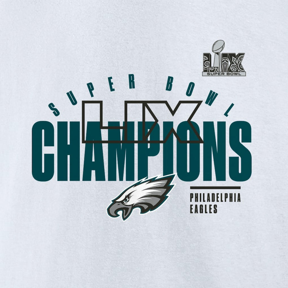 Philadelphia Eagles Super Bowl LIX Champions Iconic Victory Fleece Sweatshirt - White discount