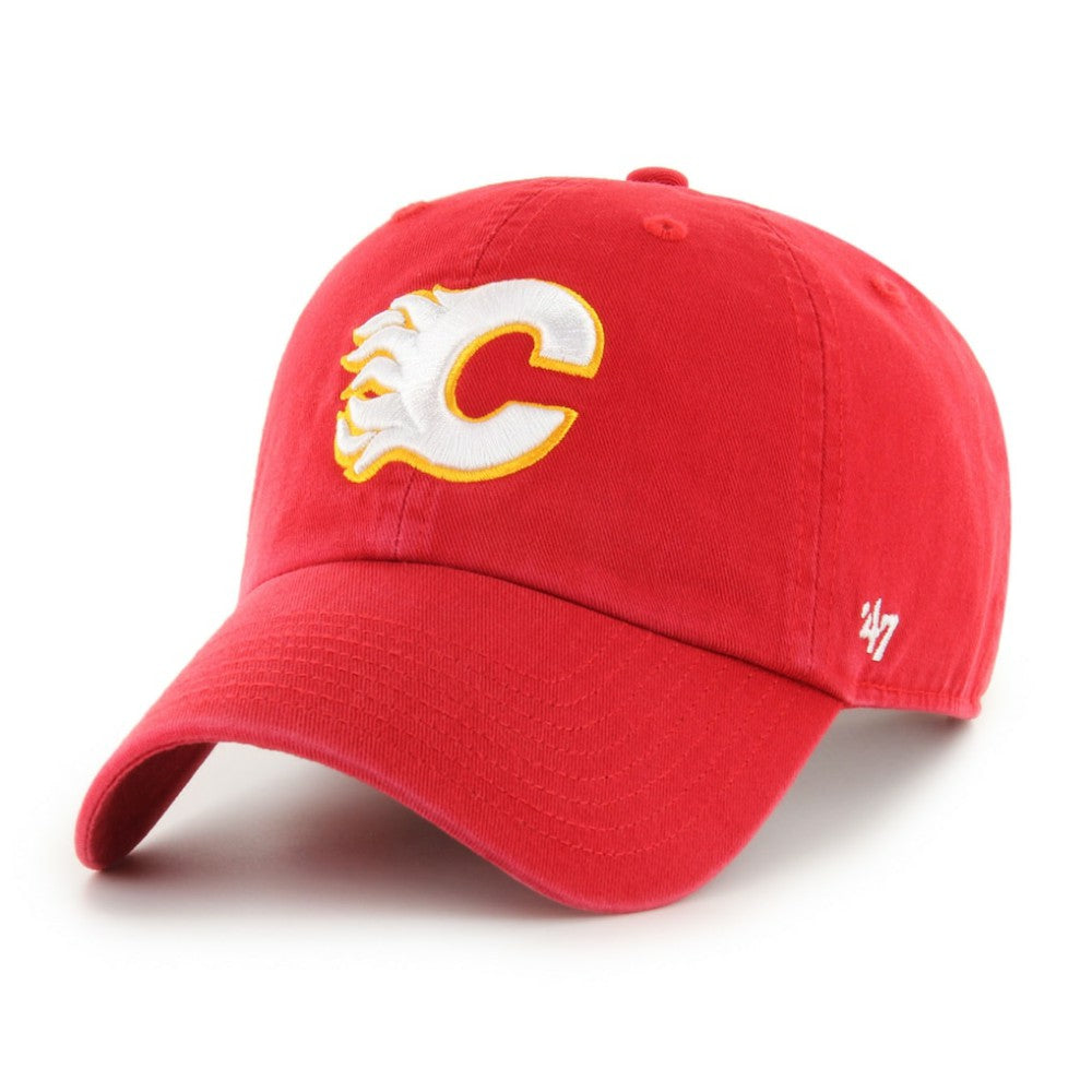 Calgary Flames '47 Core Logo Clean Up Adjustable Hat Red